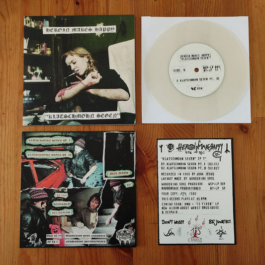 Heroin Makes Happy (Ger) "Klatschmohn Segen" - 7" EP |White Vinyl| *New in stock*