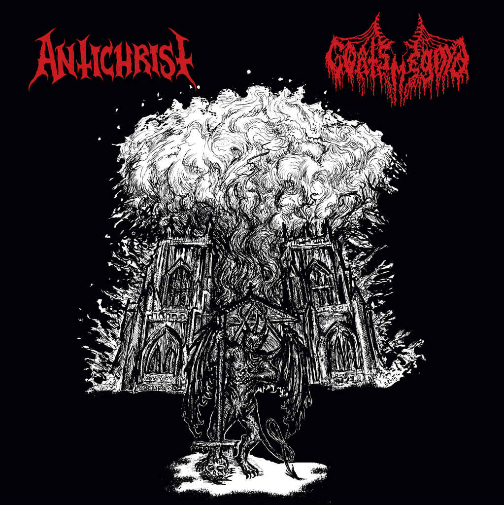 Antichrist (Can) / Goatsmegma (EE) "Split" - CDs w/ obi strip