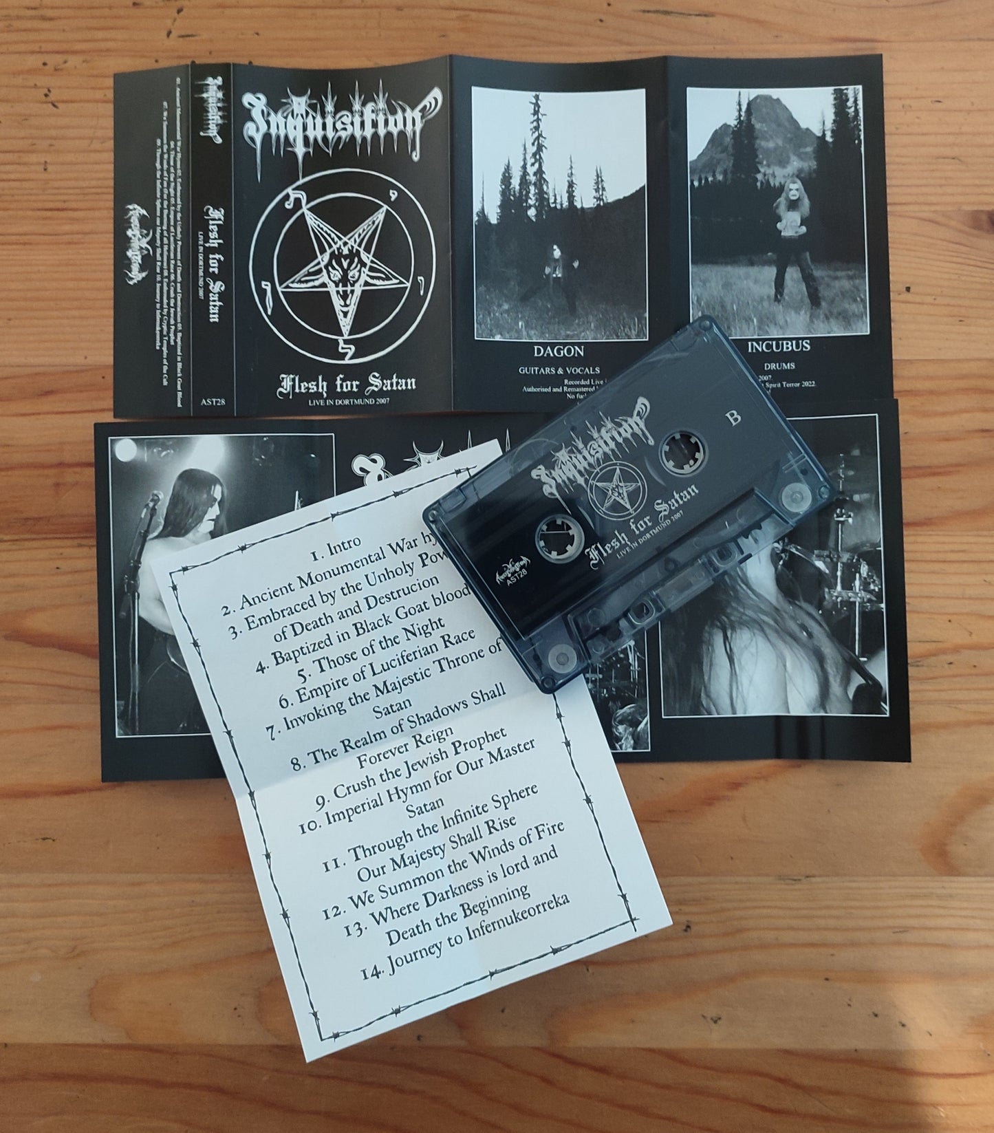 Inquisition (Col) "Flesh For Satan" - Pro Tape *NEW IN STOCK*