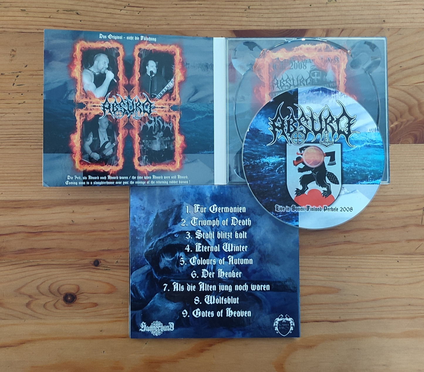 Absurd (Ger) "Live In Suomi Finland Perkele 2008" - CDs *NEW IN STOCK*