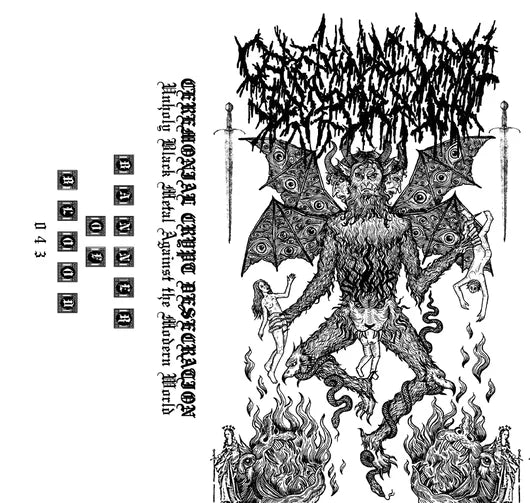 Ceremonial Crypt Desecration (Oz) "Unholy Black Metal Against the Modern World" - Pro tape