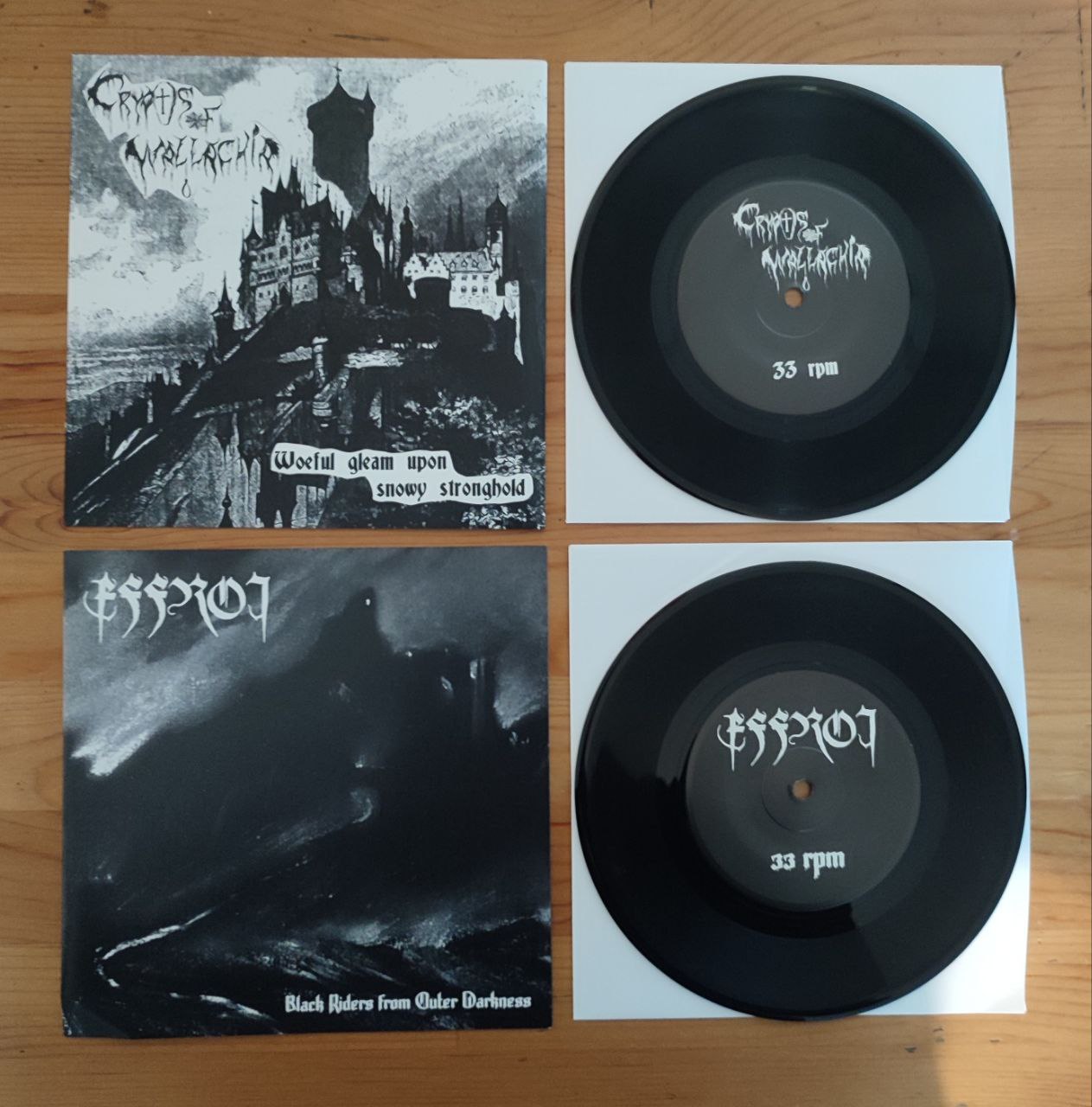 Crypts Of Wallachia (Bel) / Effroi (Bel) - 7" split *New in stock*