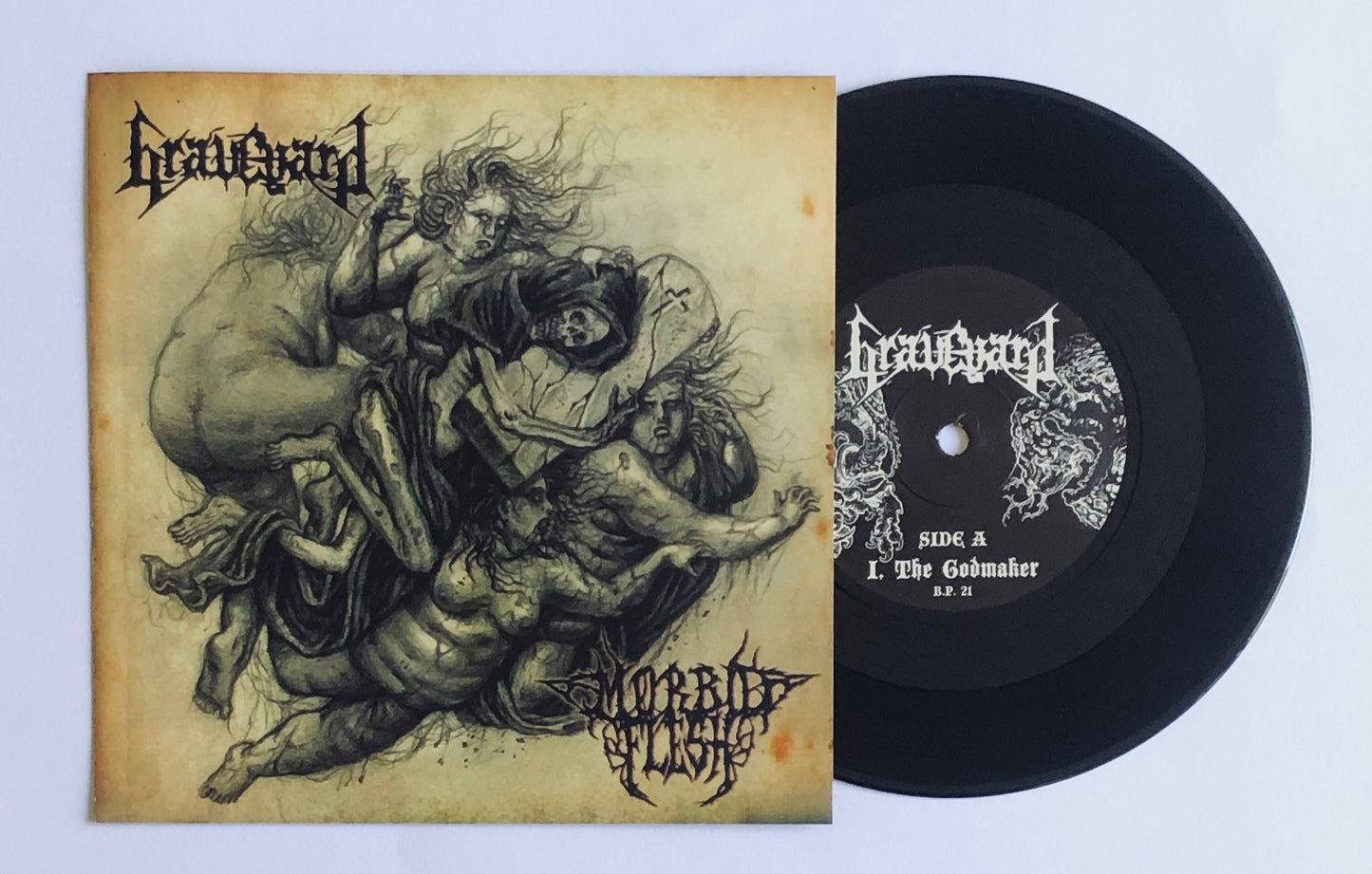 Graveyard / Morbid Flesh "Split" - 7" EP