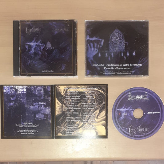 INTO THE COFFIN (GER) / CENOTAFIO (CHILE) "Astral Sacrifice" - CDs