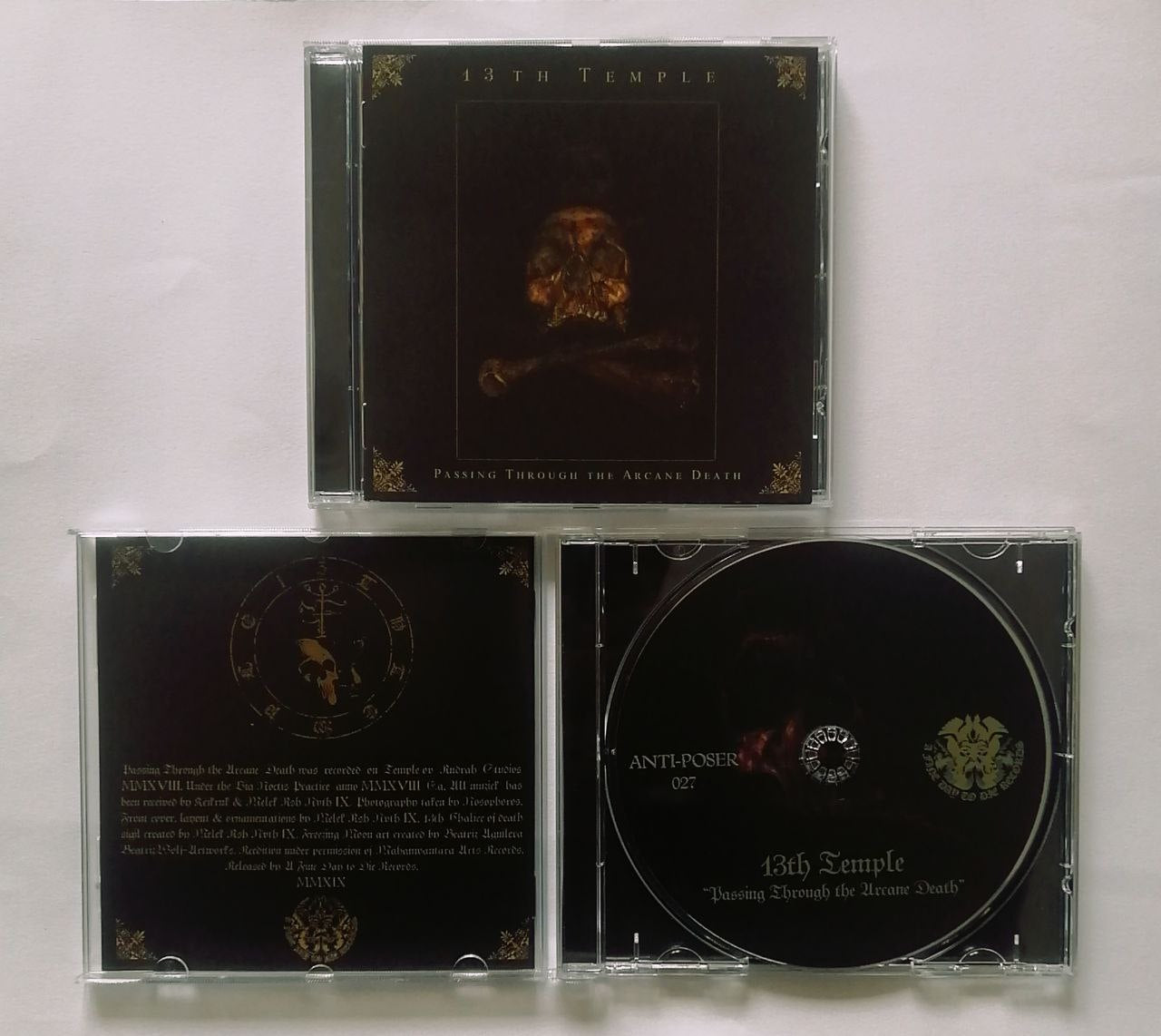 13th Temple (Chile) "Passing Through The Arcane Death" - CDs