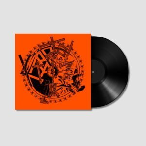 A limited edition black vinyl with orange cover