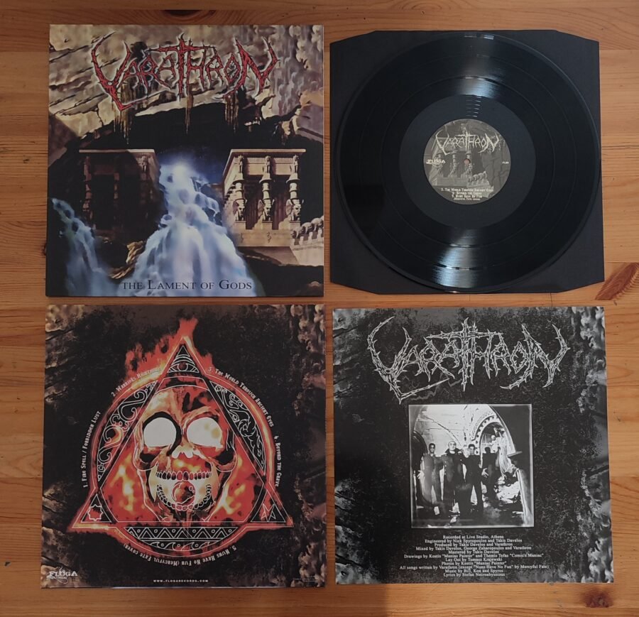 Vinyl record of black metal in limited edition